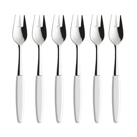 Skaugum dessert fork 6-pack Pure White Skaugum of Norway