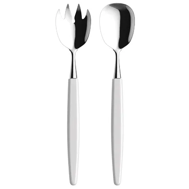Skaugum salad cutlery, Pure White Skaugum of Norway