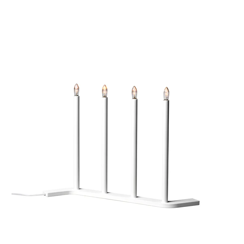 Advent RE Advent candle holder, White, 4 lights SMD Design
