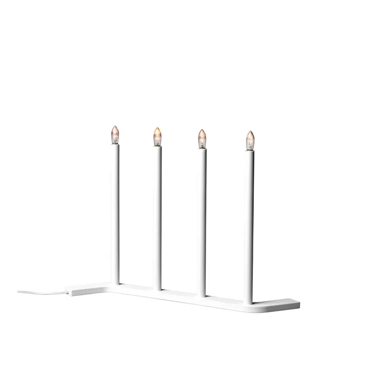 Advent RE Advent candle holder - White, 4 lights - SMD Design