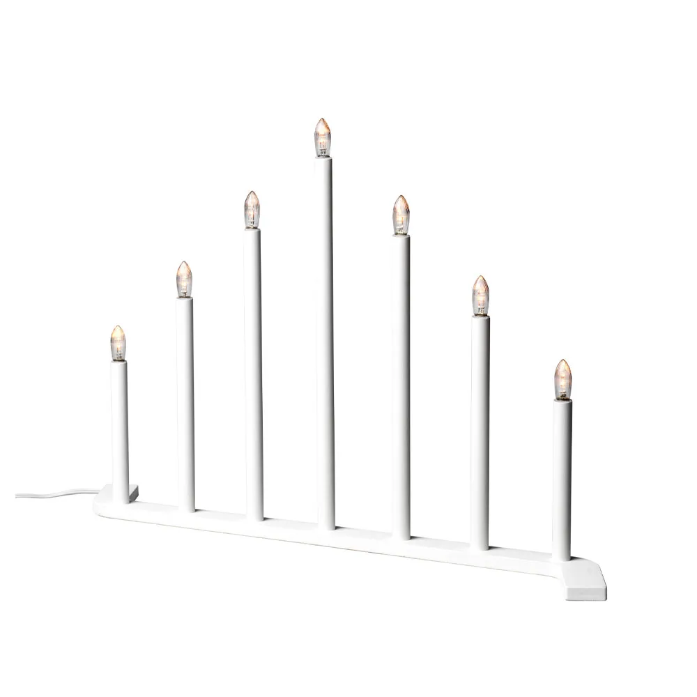 Advent RE Advent candle holder, White, 7 lights SMD Design