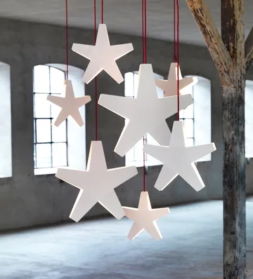 Advent Stjärna Advent star - White-red cord, 40 cm - SMD Design