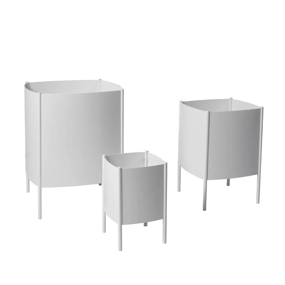 Convex Pot pot, White, large Ø47 cm SMD Design