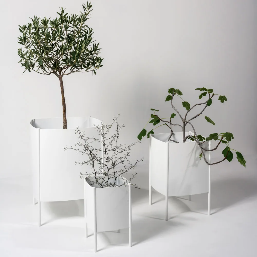 Convex Pot pot, White, medium Ø34 cm SMD Design