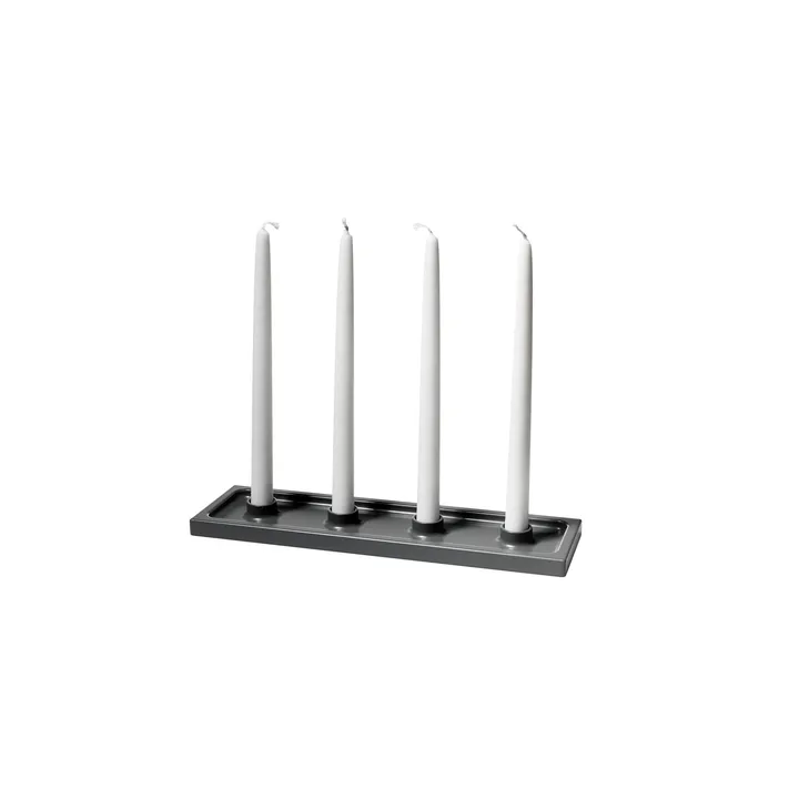Crater advent candleholder - Grey, 4 lights - SMD Design