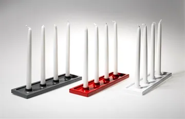 Crater advent candleholder - Red, 4 lights - SMD Design