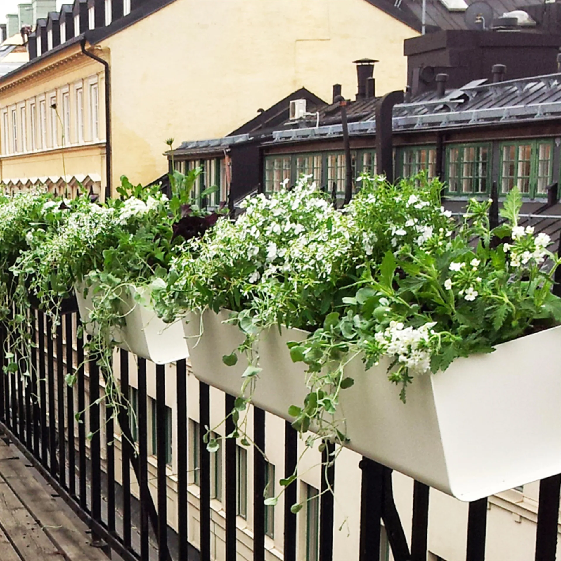 Jorda window box, White 60 cm SMD Design