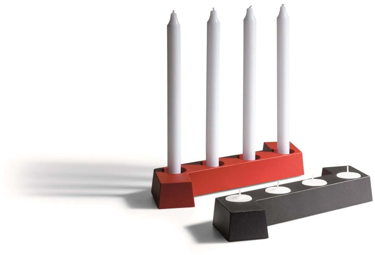 SMD advent candleholder, Red, 4 lights SMD Design SMD advent candleholder, Red, 4 lights SMD Design