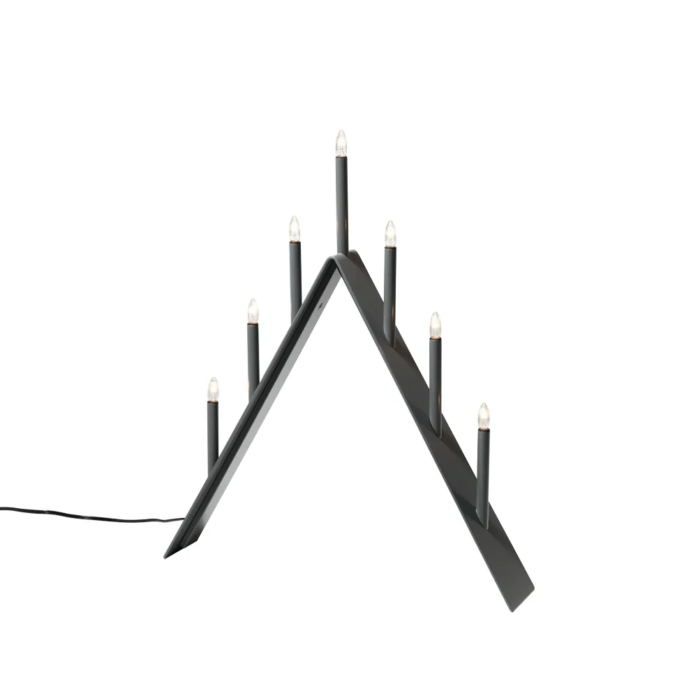 Spica 7 Advent candle holder, Dark grey, led SMD Design