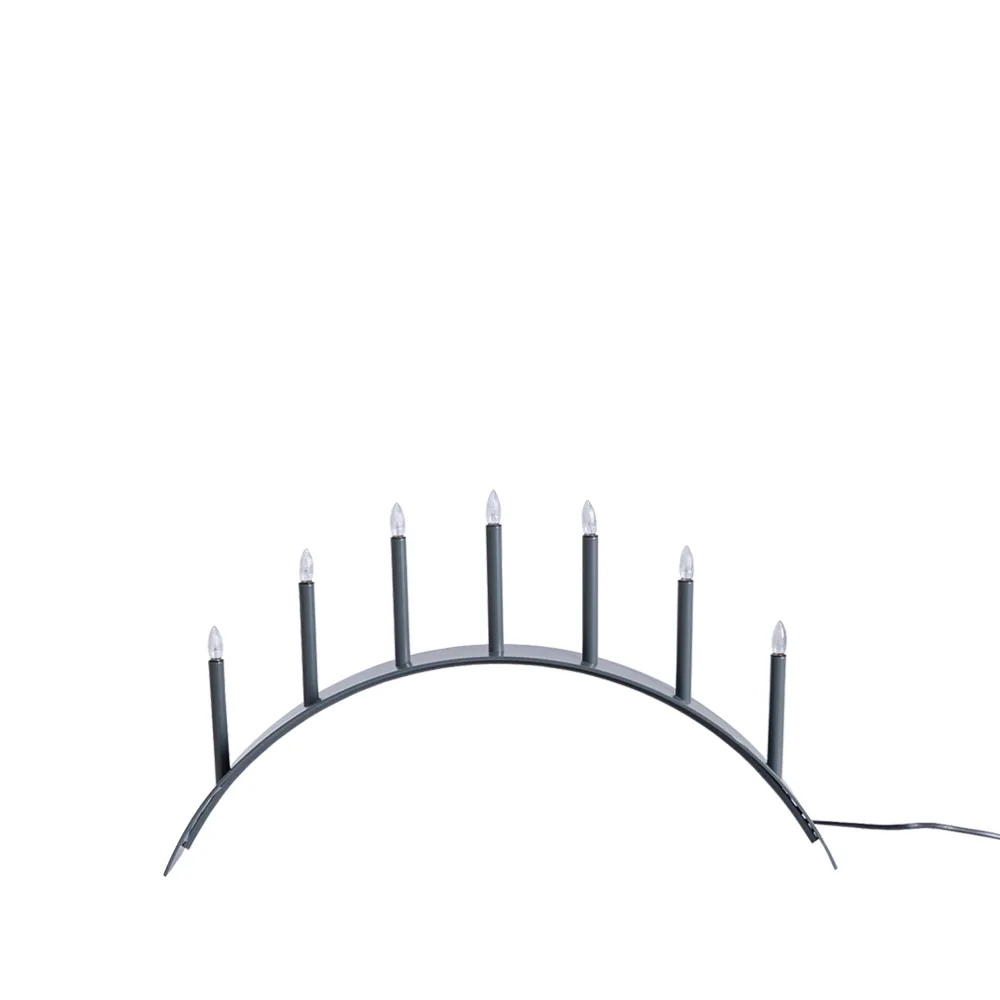 Spica Bow 7 Advent candle holder, Grey SMD Design