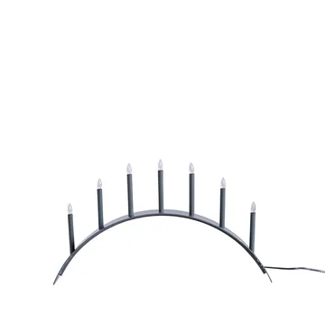 Spica Bow 7 Advent candle holder - Grey - SMD Design