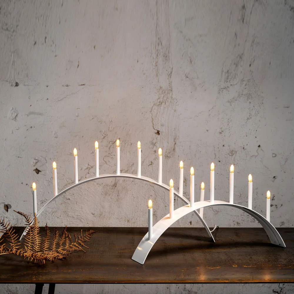 Spica Bow 7 Advent candle holder, Grey SMD Design