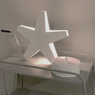 Stella 7 advent candle holder 60 cm - Raw aluminium - SMD Design