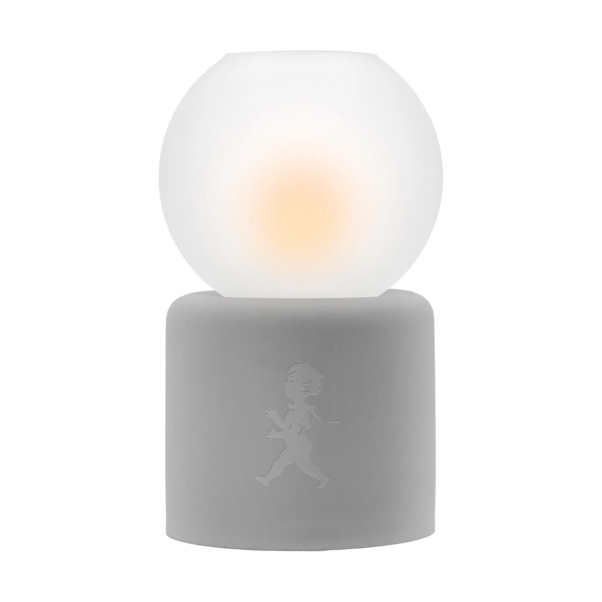 Globe tealight holder Ø9.5x17 cm, Light grey Solstickan Design