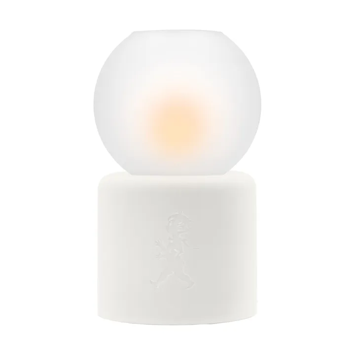 Globe tealight holder Ø9.5x17 cm - White - Solstickan Design
