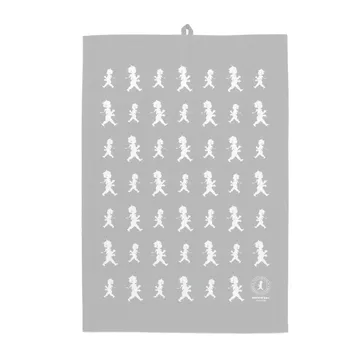 Solstickan tea towel 50x70 cm - Grey-white - Solstickan Design