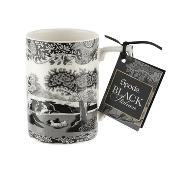 Black Italian mug - 34 cl - Spode