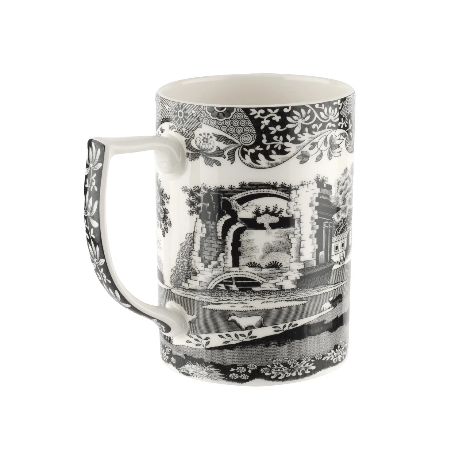 Black Italian mug, 34 cl Spode
