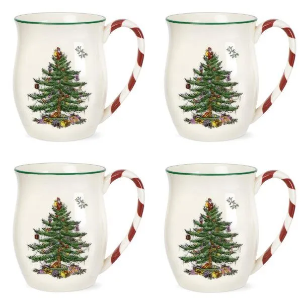 Christmas Tree mug 40 cl 4-pack - Peppermint - Spode
