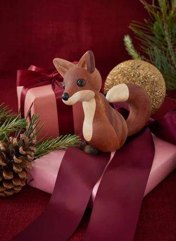 Roxy fox decoration 10 cm - Mahogany - Spring Copenhagen