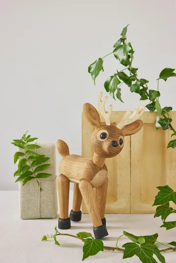 Star deer decoration 26 cm - Oak - Spring Copenhagen