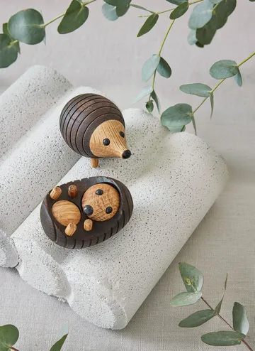 Stick hedgehog decoration 4.5 cm - Thermo ash - Spring Copenhagen