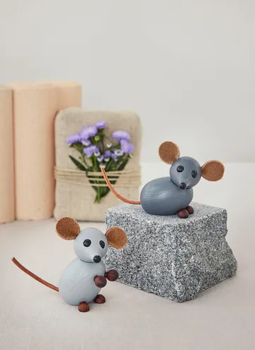 The farm mouse decoration 7 cm - Grey - Spring Copenhagen