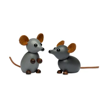 The farm mouse decoration 7 cm - Grey - Spring Copenhagen