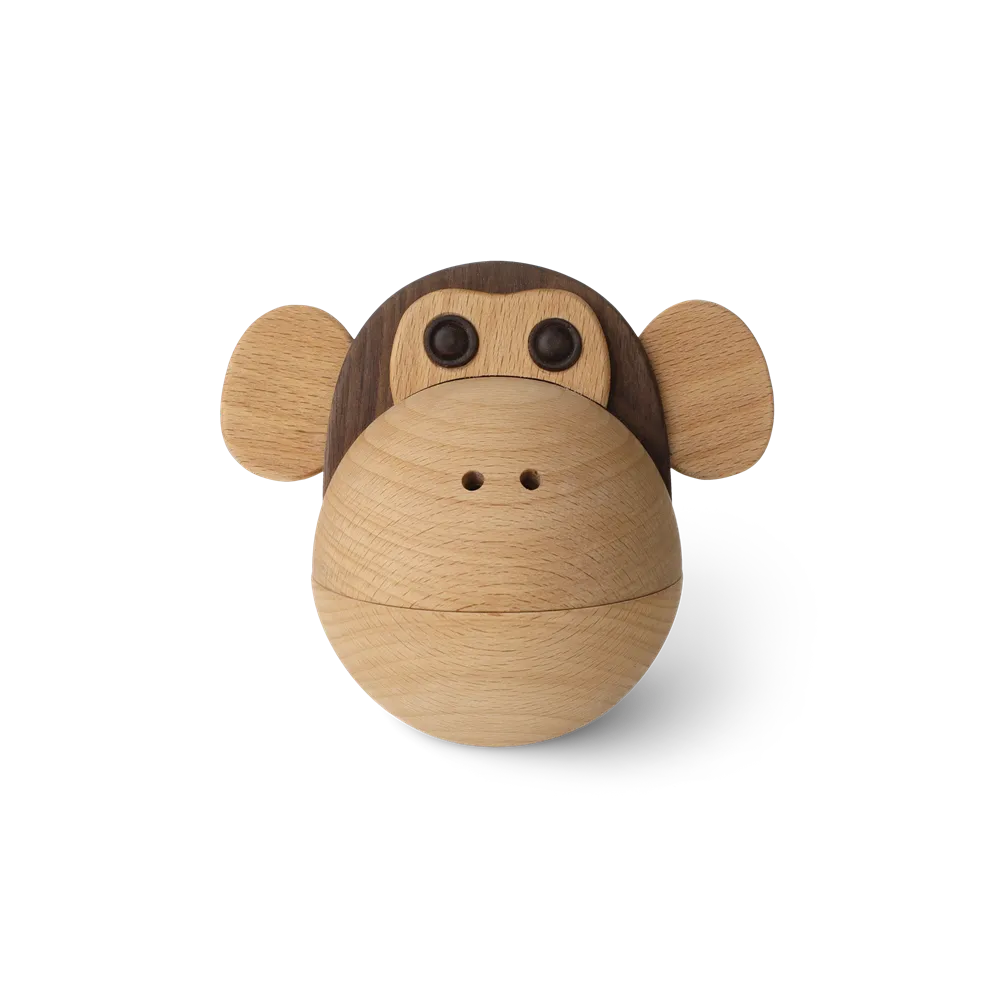The Monkey bowl Ø14 cm, Book-walnut Spring Copenhagen