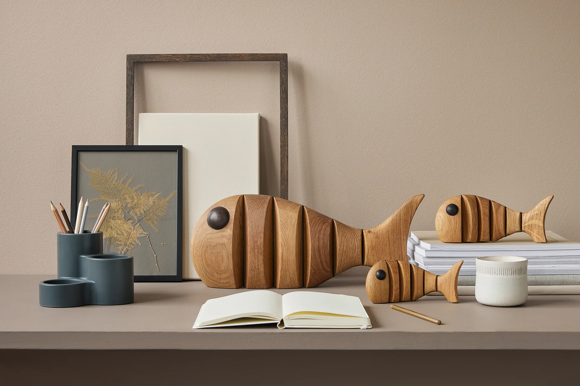 The wood fish decoration, Small Spring Copenhagen