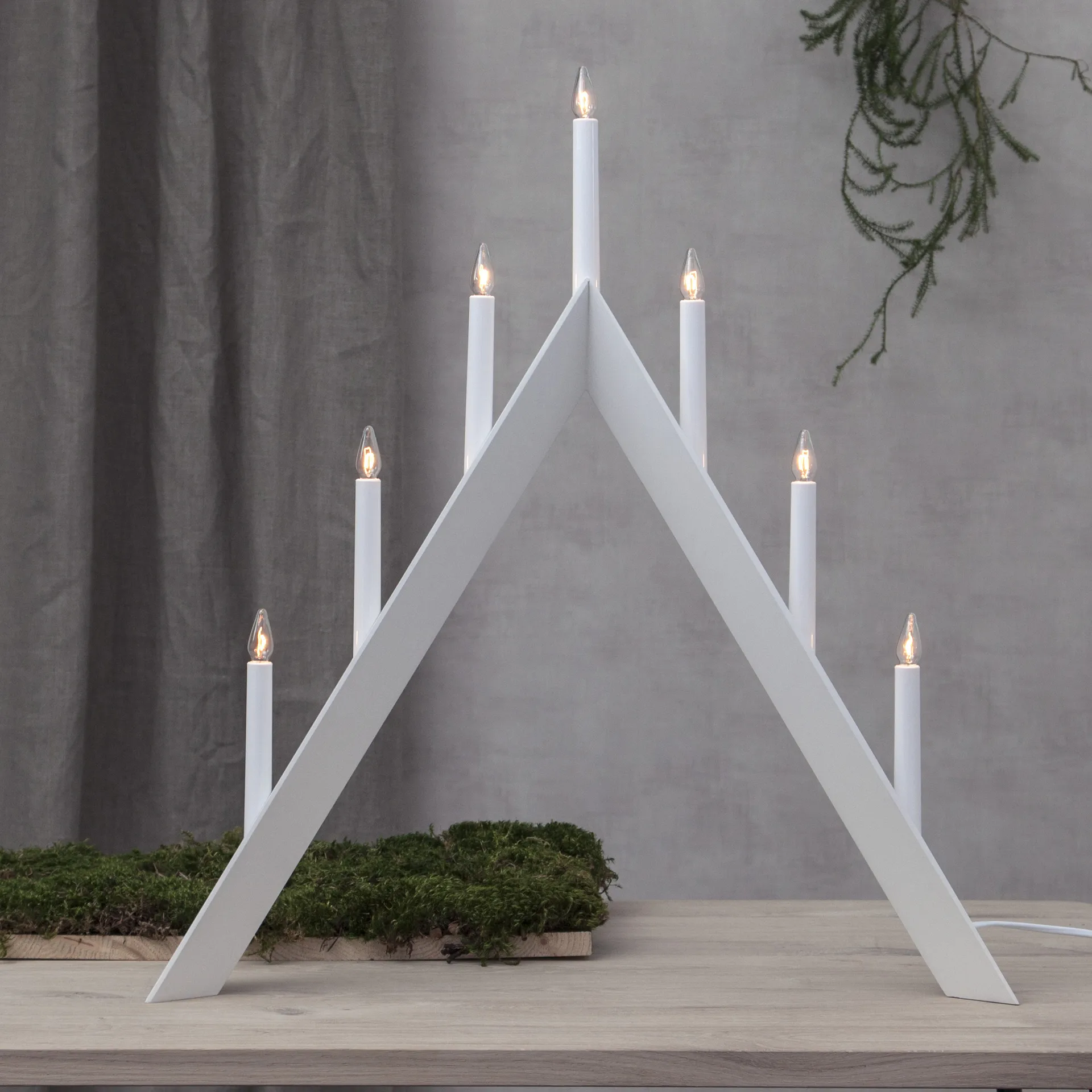 Arrow advent candelabra 64.5 cm, White Star Trading