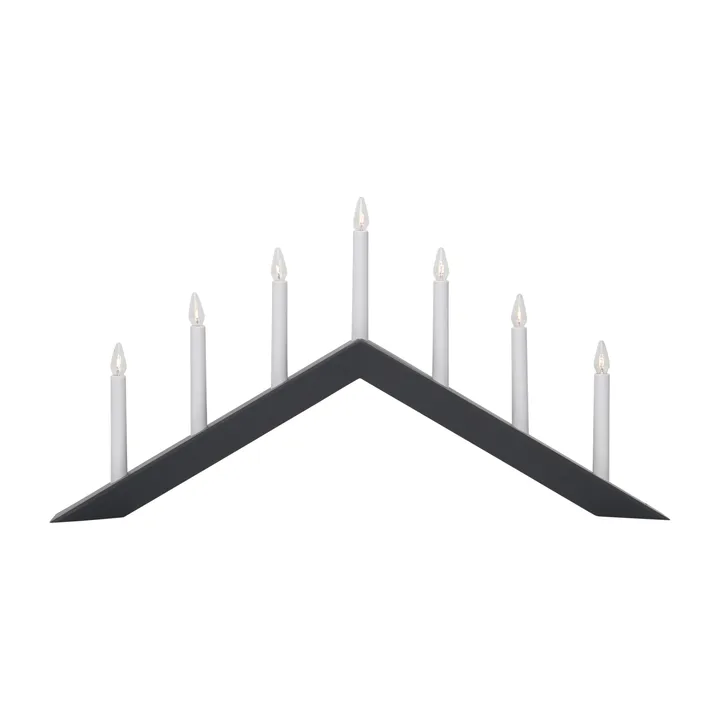 Arrow candle holder 36 cm - Grey - Star Trading