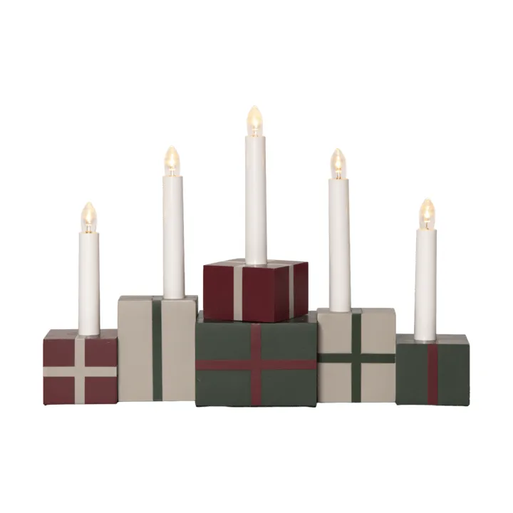 Christmas gifts advent candle holder - Multi - Star Trading