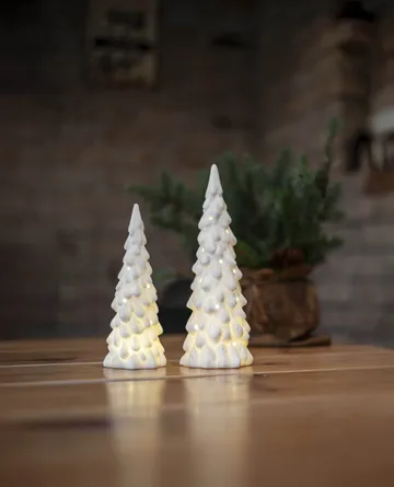 Indoor winter décor - White spruce, 2 pieces - Star Trading