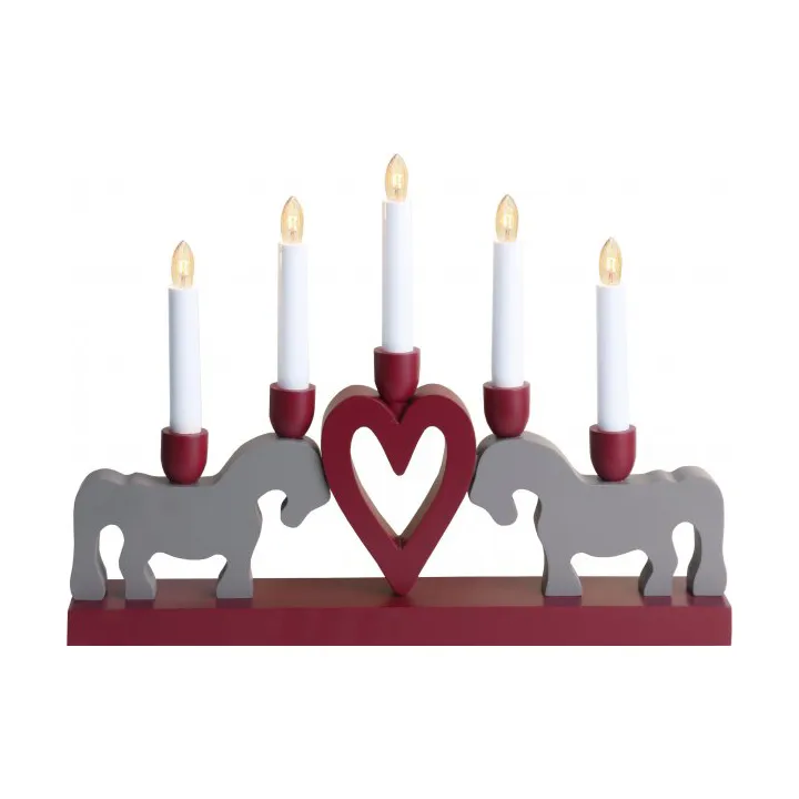 Leksand candlestick 40 cm, Red Star Trading