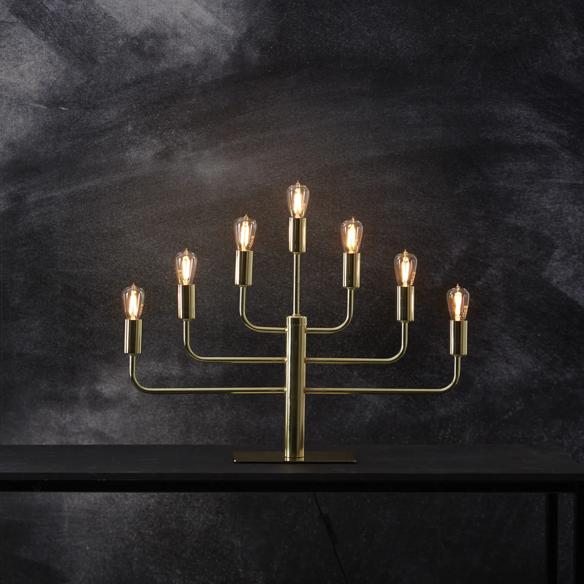 Pix candlestick, brass Star Trading