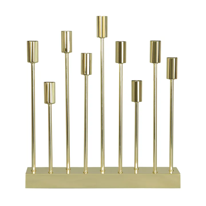 Pix electric advent candle holder - brass - Star Trading