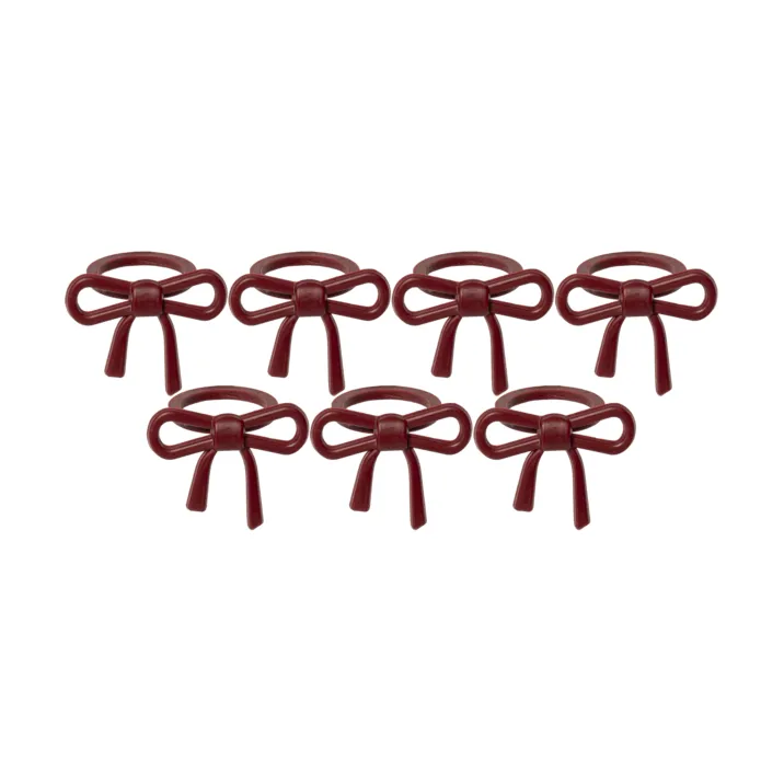Rosette candle bobeche, Red, 7-pack Star Trading Rosette candle bobeche, Red, 7-pack Star Trading