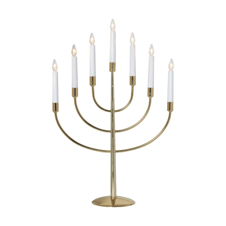 Titus candlestick 38 cm, Brass metal Star Trading