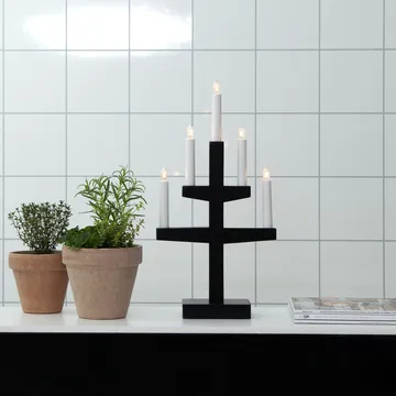 Trapp advent candle arch 46 cm - black - Star Trading