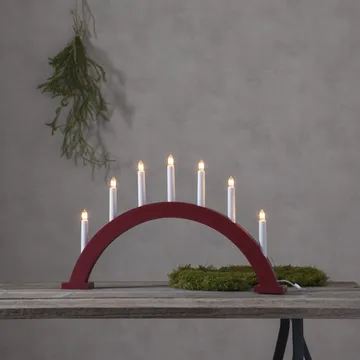 Trapp advent candle arch - red - Star Trading