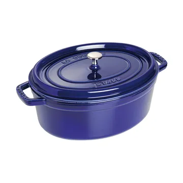 Staub La Cocotte oval cast iron pot 5.5 L - Dark blue - STAUB