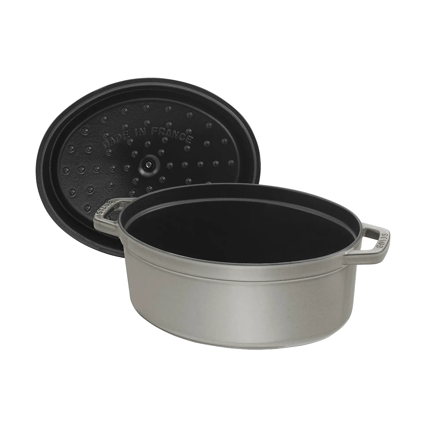 Staub La Cocotte oval cast iron pot 5.5 L, Graphite gray STAUB