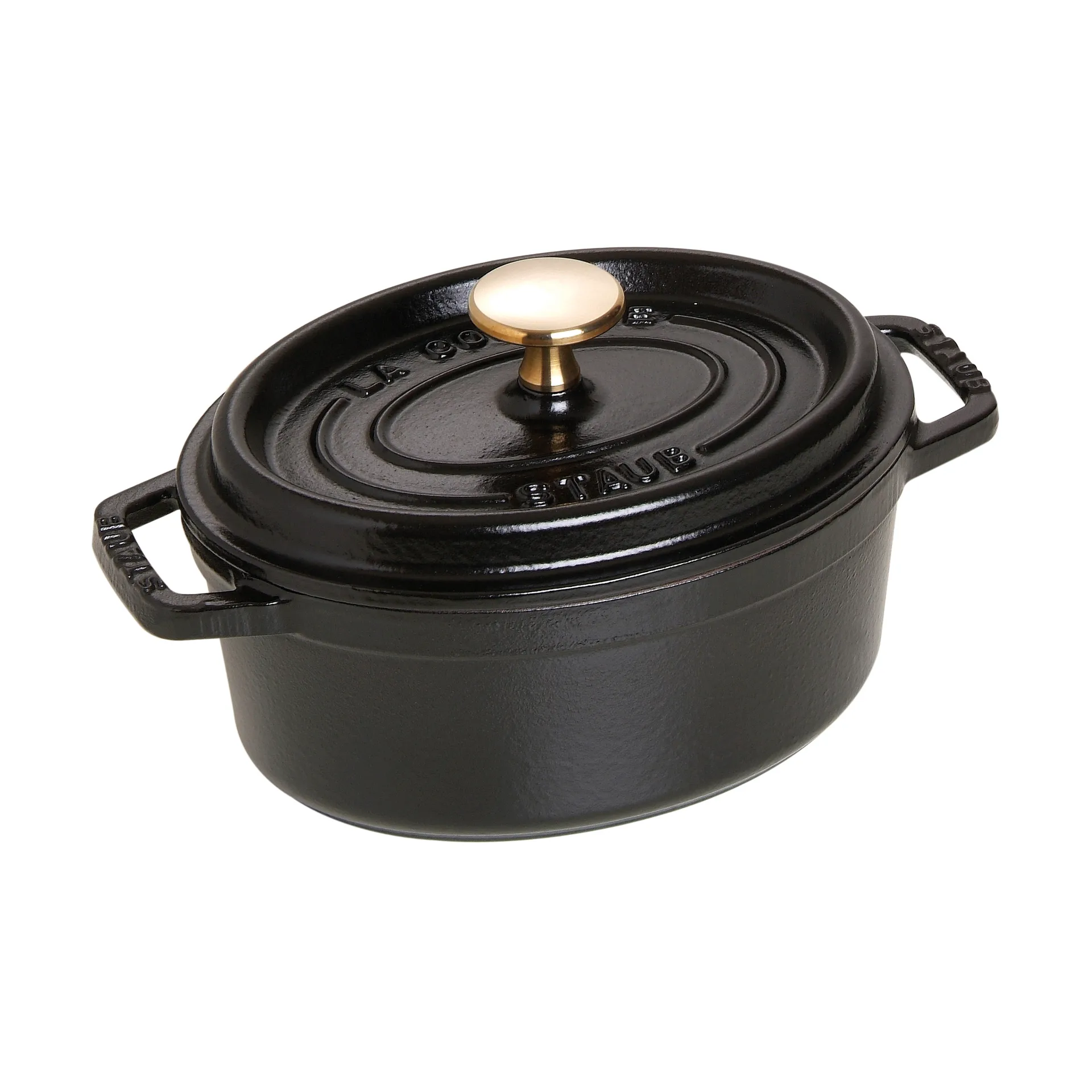 Staub La Cocotte oval pot cast iron 1 L, Black STAUB