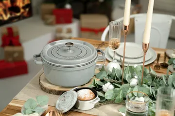 Staub La Cocotte round casserole cast iron 2.6 L - Graphite gray - STAUB