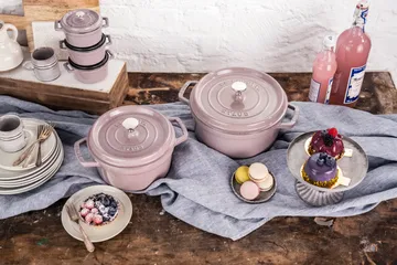 Staub La Cocotte round casserole cast iron 3.8 L - Cherry Blossom - STAUB