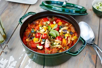 Staub La Cocotte round casserole cast iron 5.2 L - Basil green - STAUB