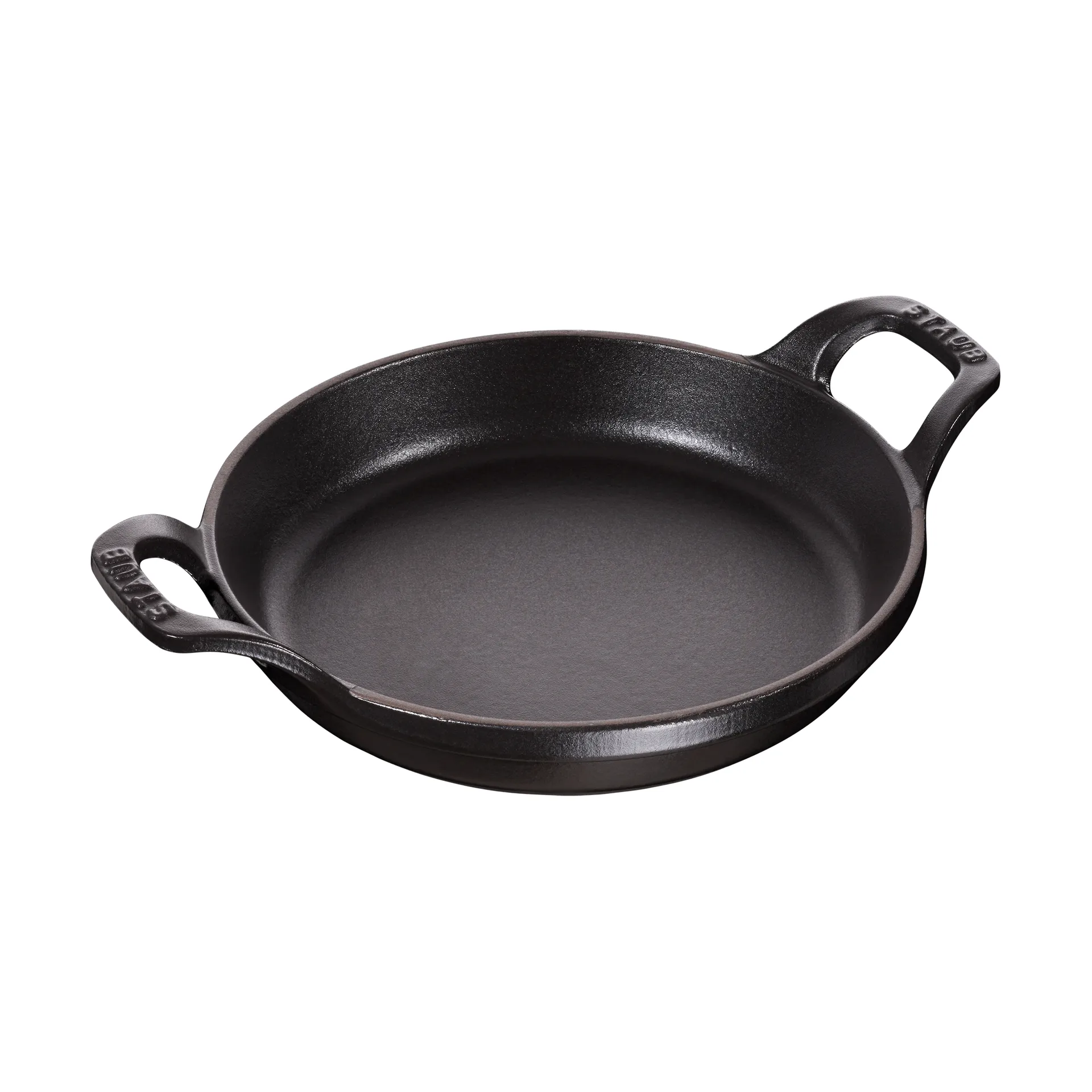 Staub round oven dish cast iron Ø12 cm, Black STAUB