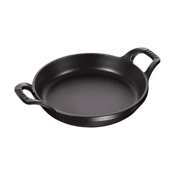 Staub round oven dish cast iron Ø12 cm - Black - STAUB