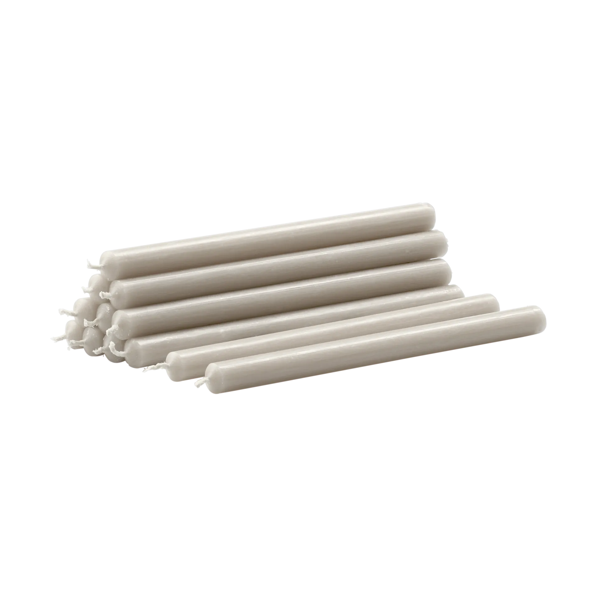 Nagel candles 12-pack, Linen grey STOFF Nagel